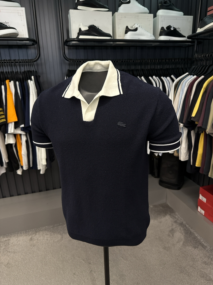 Keten Polo Yaka Triko (Lacivert-33055) 