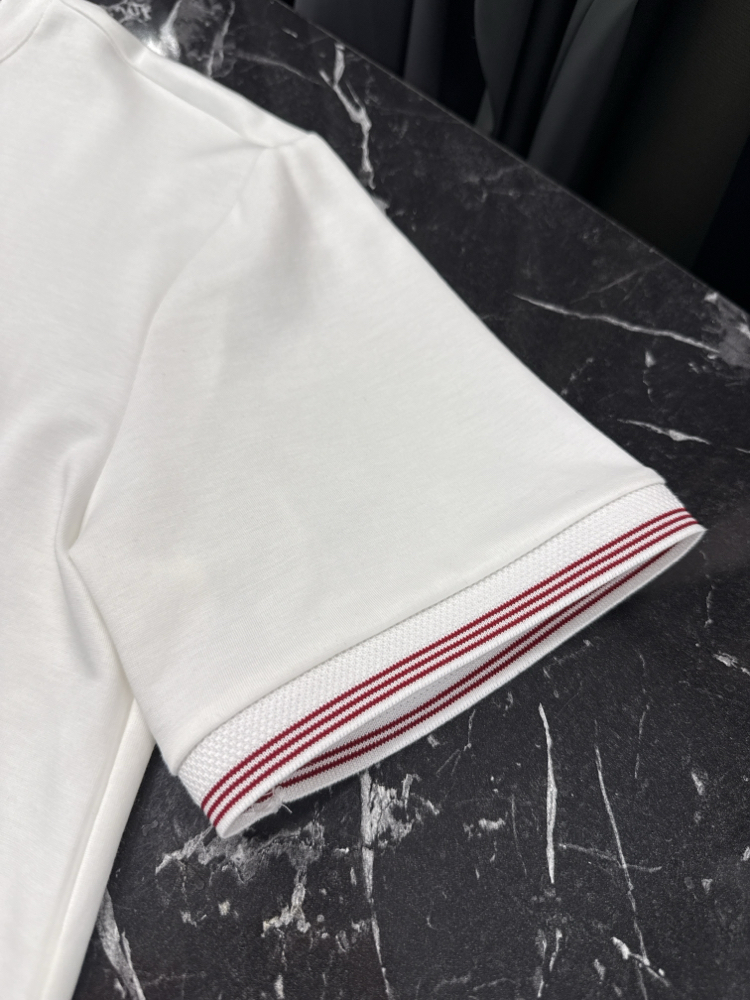 İthal Etro T-shirt Kırışmayan Kumaş (290001-Beyaz)