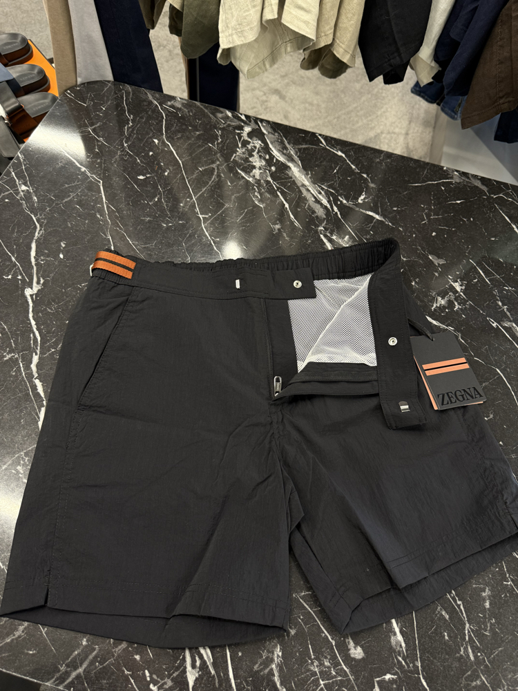 Zegna Premium Deniz Şortu ve Şort Kapri (5165-Siyah)