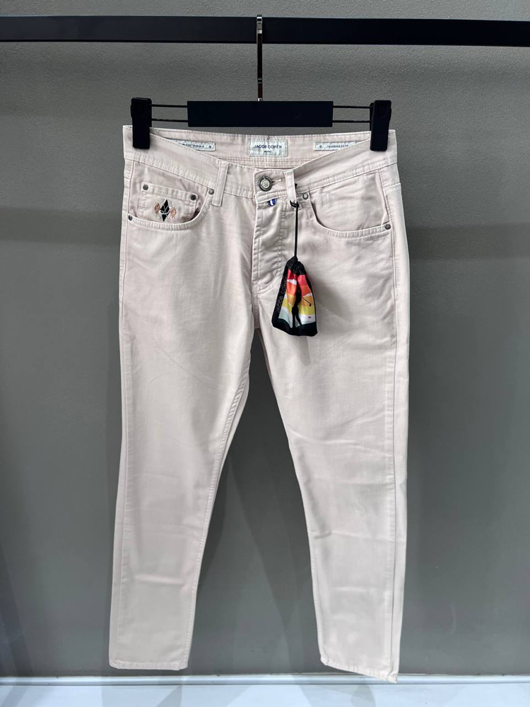 Premium Jacob Cohen Tensel Kumaş Kot Pantolon(1576-Bej)