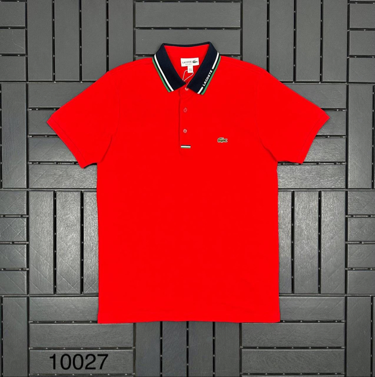 Yaka Detaylı Polo Yaka (10027-Kırmızı)