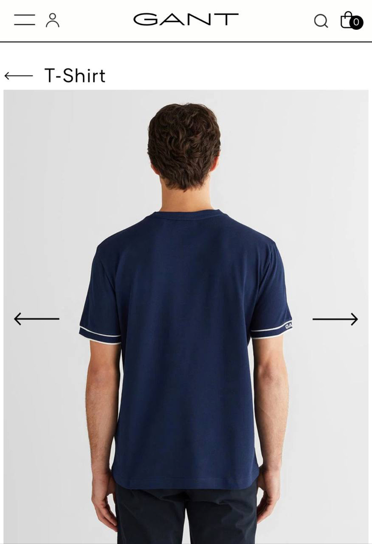 Kol Detaylı Pike Kumaş T-shirt (15019-Lacivert)