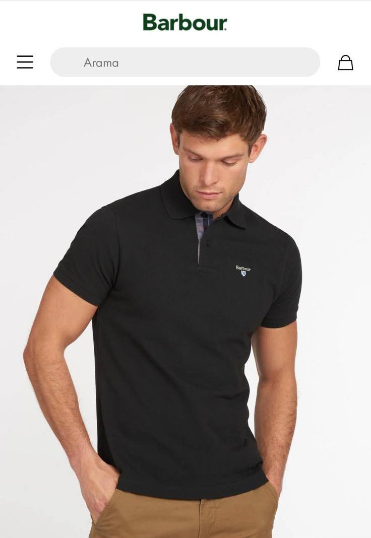 Barbour Polo Yaka (10076-Siyah)