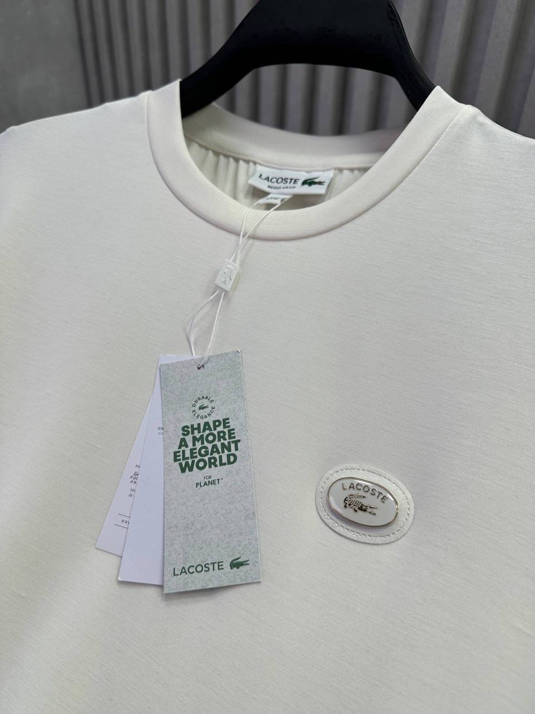 Yeni Demir Logo Modal Kırışmayan Kumaş T-shirt (15052-Beyaz)