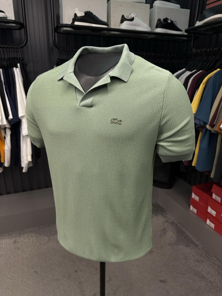Örme V Triko Polo Yaka (Çağla Yeşili-33036) 