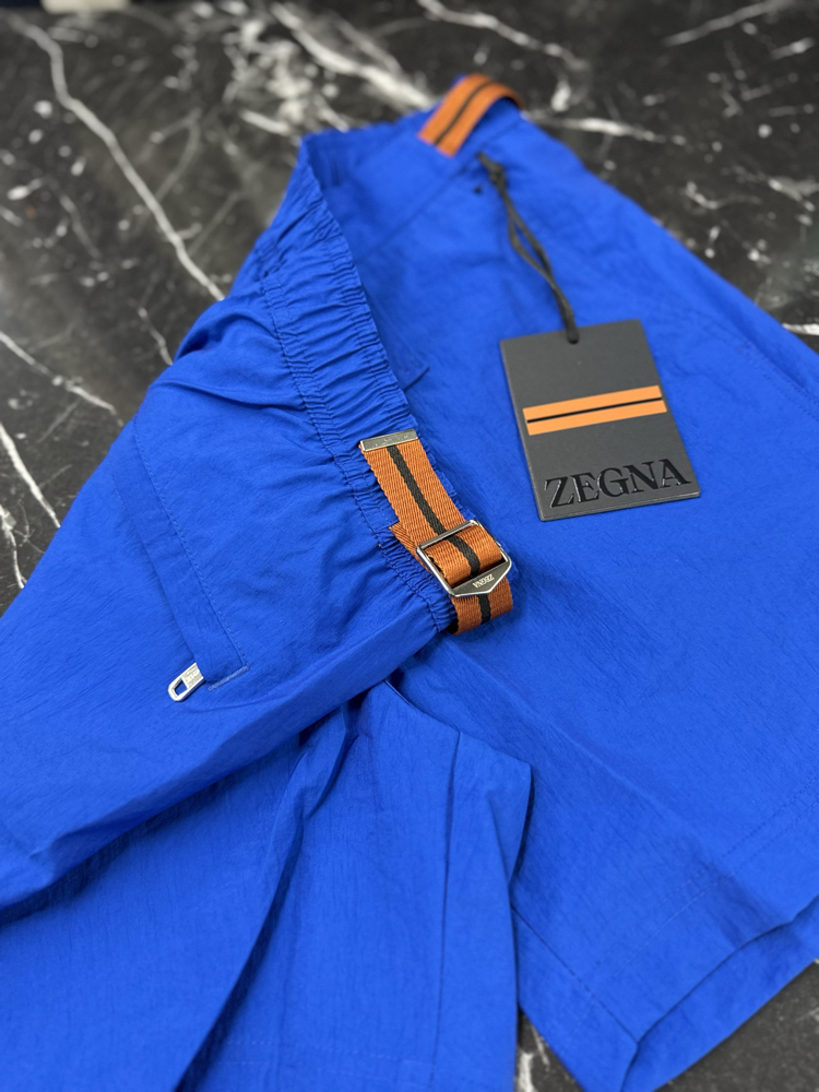Zegna Premium Deniz Şortu ve Şort Kapri (5165-Sax Mavisi