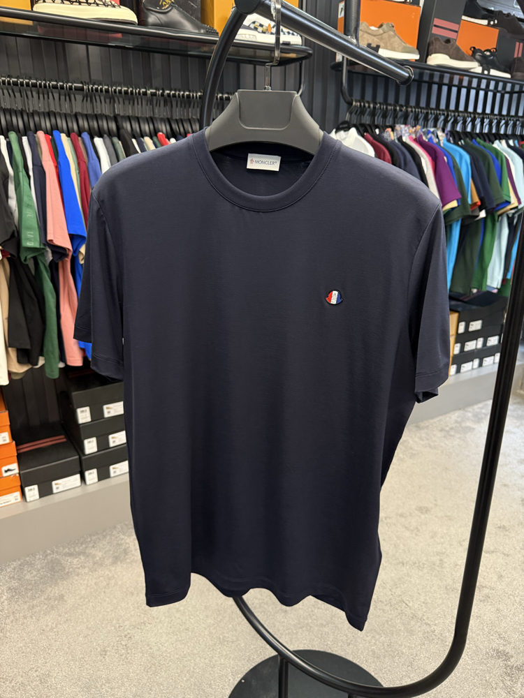 İthal Moncler T-shirt Kırışmayan Kumaş (418-Lacivert)
