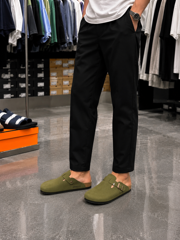 Birkenstock Yeni Sezon Boston Süet Terlik (Haki)