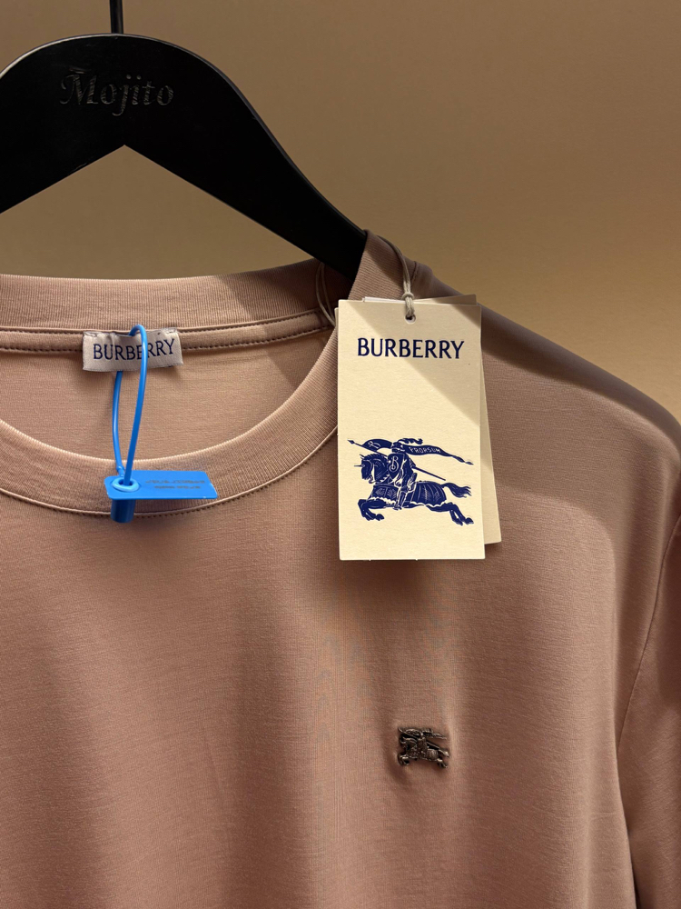 İthal Burberry T-shirt Kırışmayan Kumaş (9224-Bej)