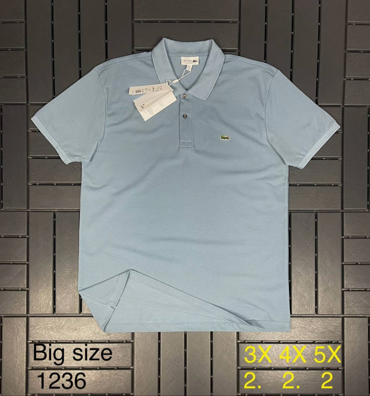 Polo Yaka (Geniş Kesim) Battal Boy (1236- Soft Blue)