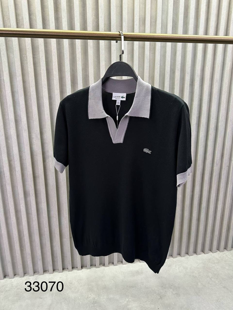  V Yaka Triko  Polo Yaka (33070-Siyah )