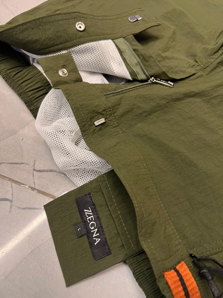 Zegna Premium Deniz Şortu ve Şort Kapri (5165-Yeşil)