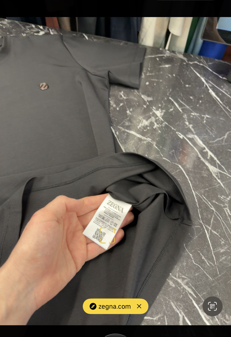 İthal Zegna T-shirt Kırışmayan Kumaş (9461-Siyah)