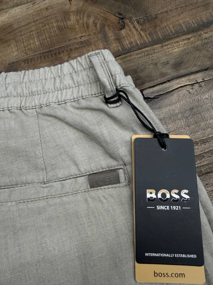 Boss Ham Keten Şort (1423-Bej))