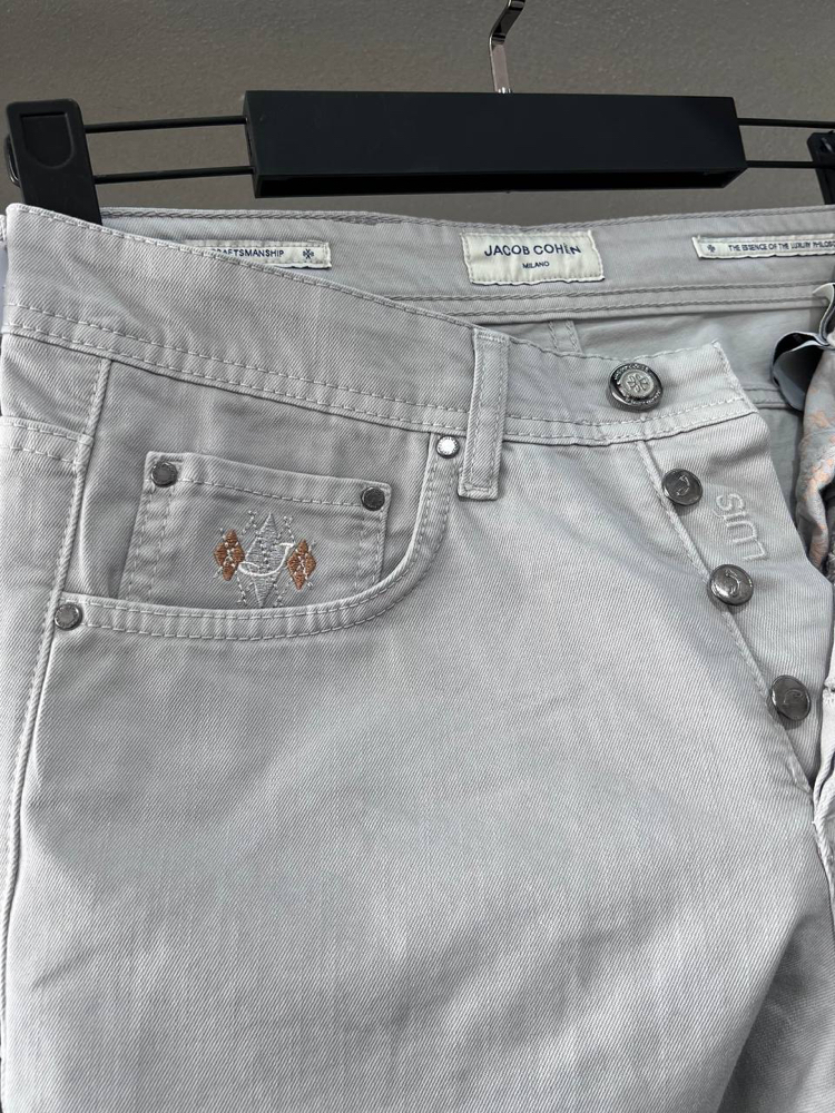 Premium Jacob Cohen Tensel Kumaş Kot Pantolon(1577-Gri)