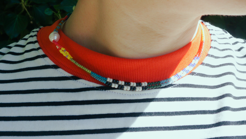 El Yapımı Boho Chic Boncuk Kolye — Çok Renkli, İncili