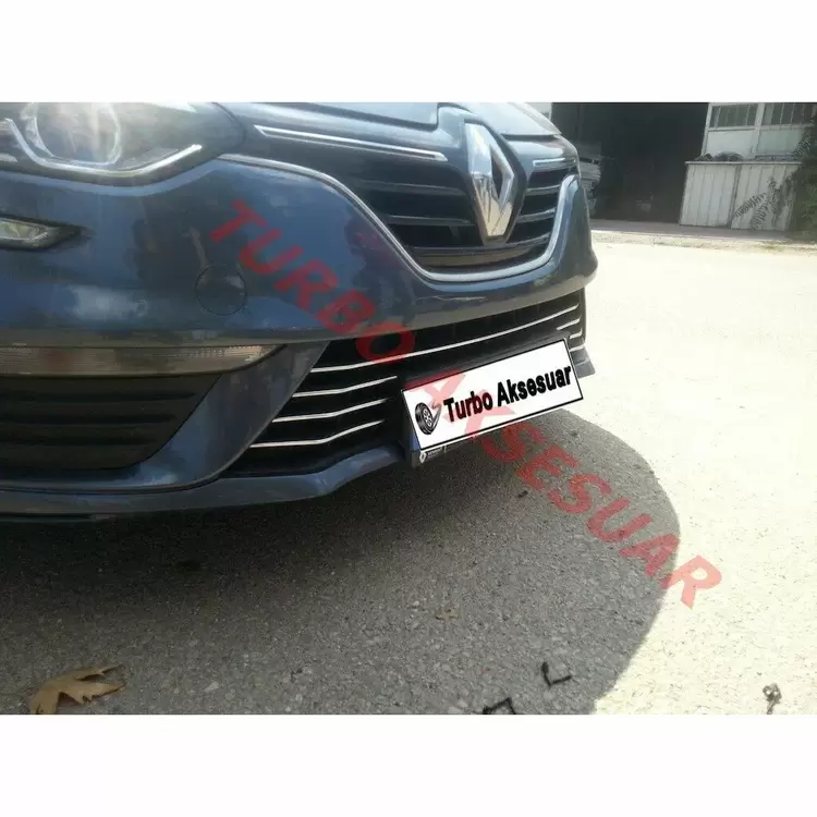 MEGANE 4 2016 - 2020 FAZ 1 ÖN ALT TAMPON ÇITASI 7 PARÇA A+KALİTE PASLANMAZ ÇELİK
