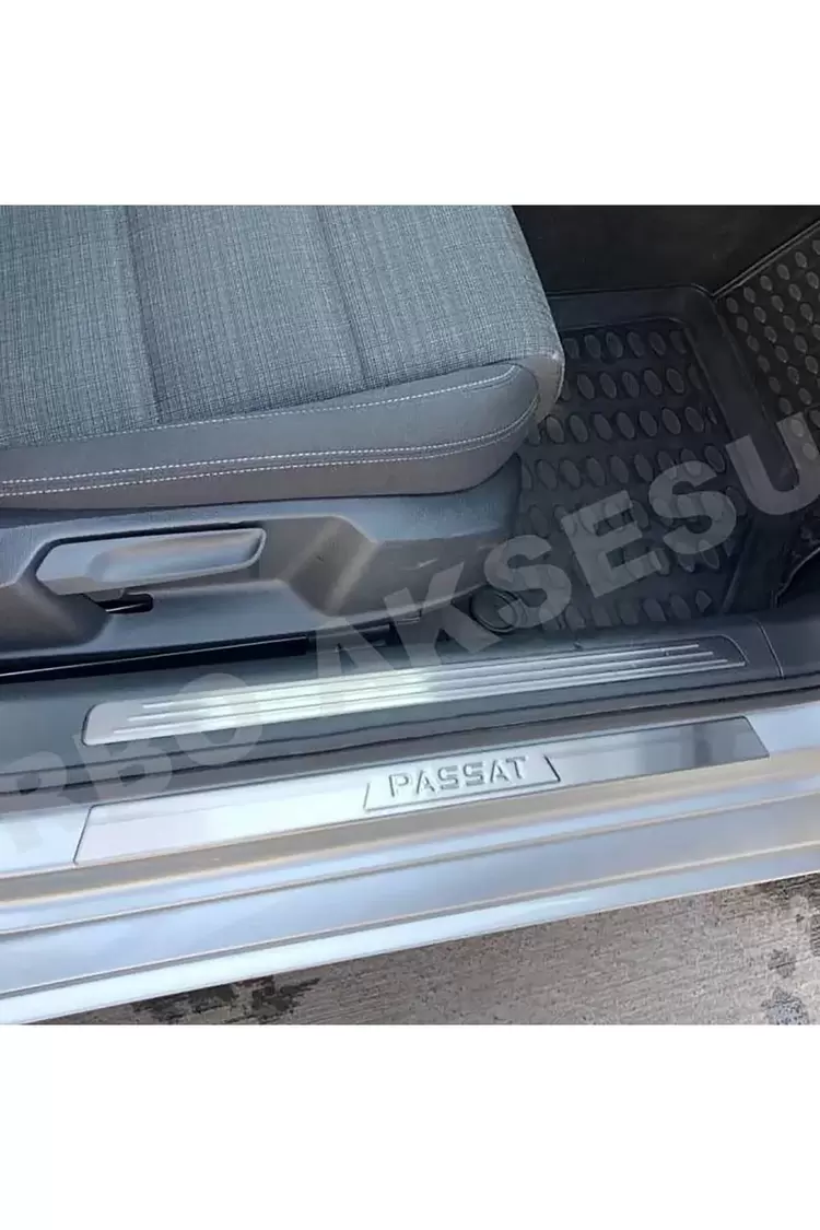 VOLKSWAGEN PASSAT B8 - B8.5 UYUMLU İÇ KAPI EŞİK 4 PARÇA PASLANMAZ ÇELİK