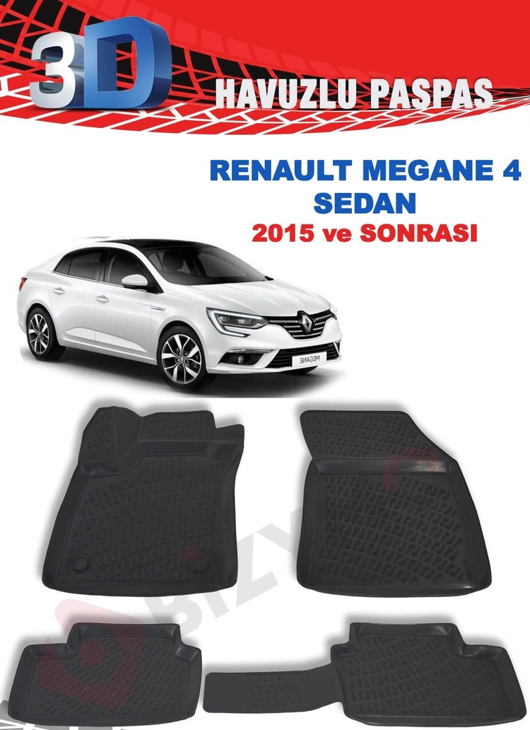 MEGANE 4 SEDAN PASPAS VE BAGAJ HAVUZU SET