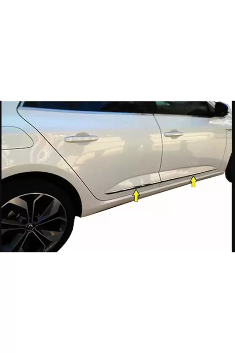 MEGANE 4 2016 MODEL VE SONRASI YAN KAPI ÇITASI 4 PARÇA A+KALİTE PASLANMAZ ÇELİK