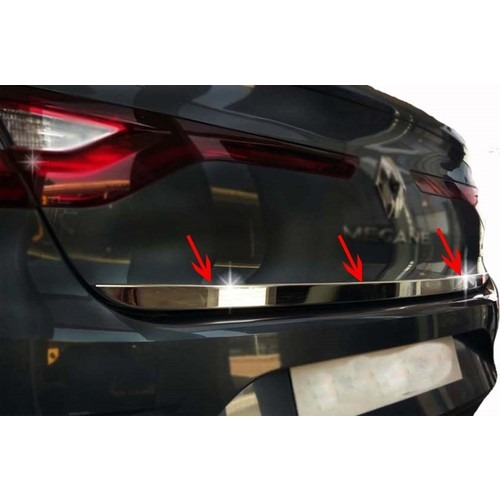 MEGANE 4 SEDAN BAGAJ ALT ÇITASI 1 PARÇA A+KALİTE PASLANMAZ ÇELİK