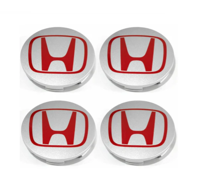 Honda jant göbeği stickerı (1 takım) (düz kapaklara uygundur)