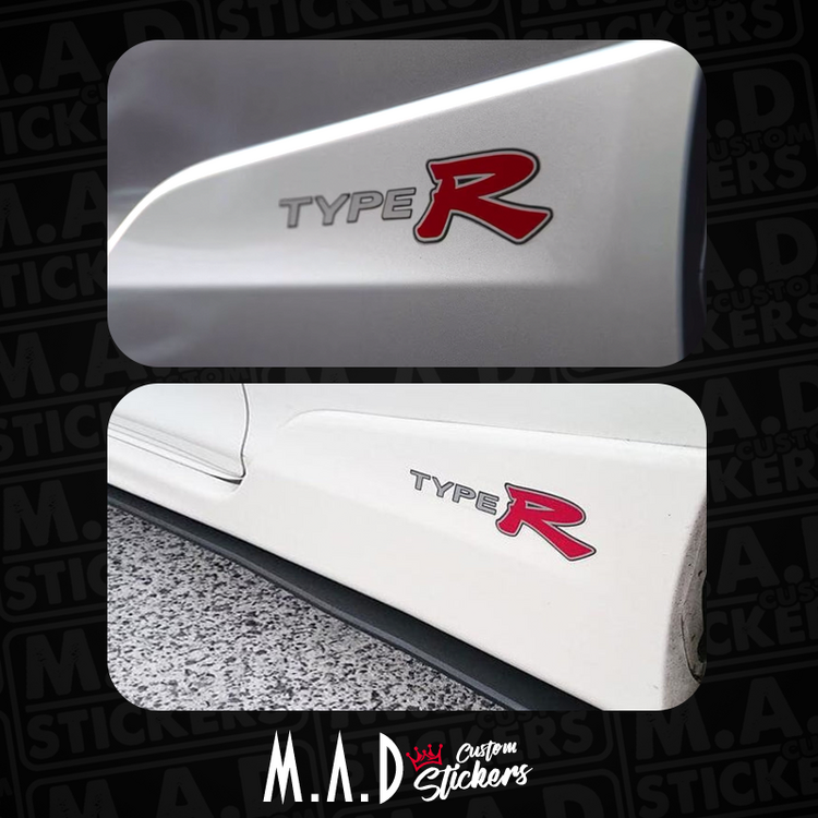 EP3-EP2 kasa için Type-R Marşpiyel sticker takımı