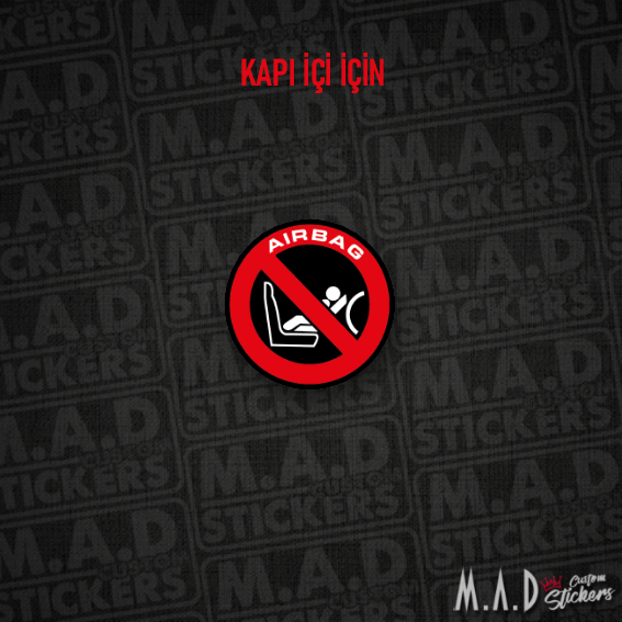 Honda civic airbag sticker (kapı içi)