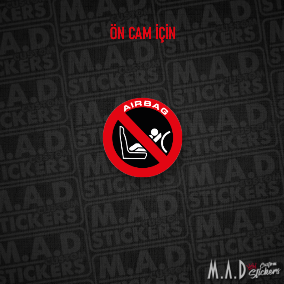 Honda civic airbag sticker (ön cam-içten)