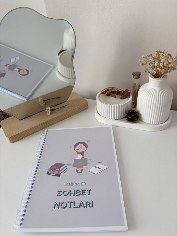 İsme Özel Spiralli Sohbet Notları Defteri