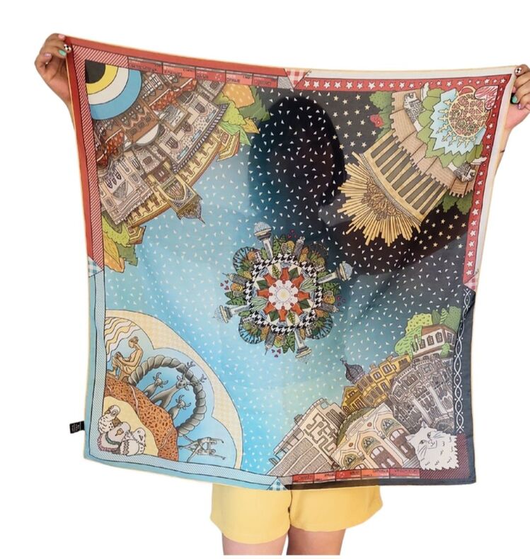 Ankara Fular 90×90 cm