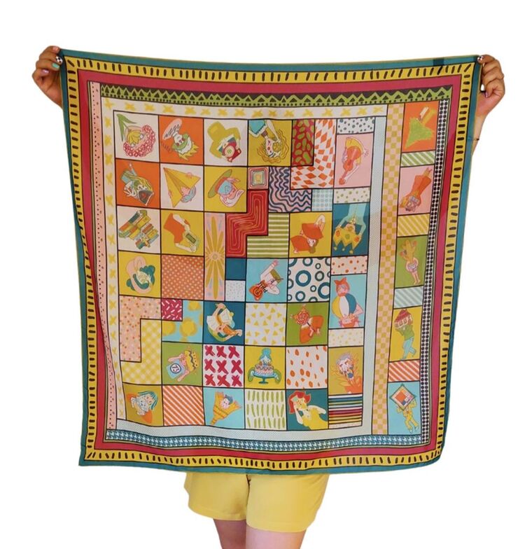 Saklambaç Fular 90×90 cm