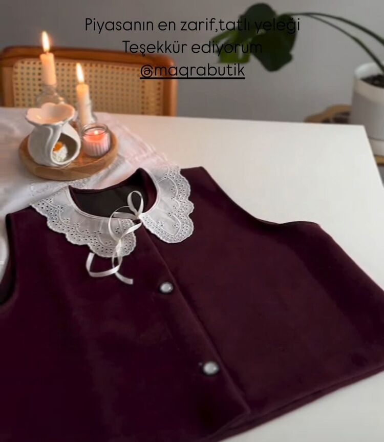 bordo yelek 