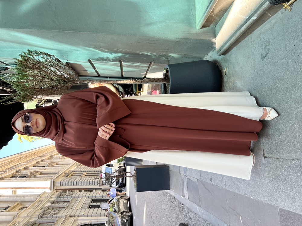 Kahverengi Hürrem abaya ✨