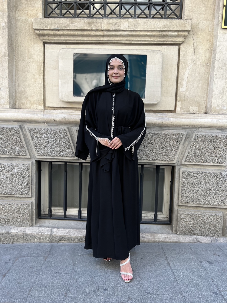 Siyah inci rüya abaya ✨