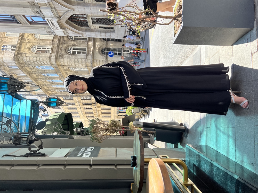 Siyah inci rüya abaya ✨