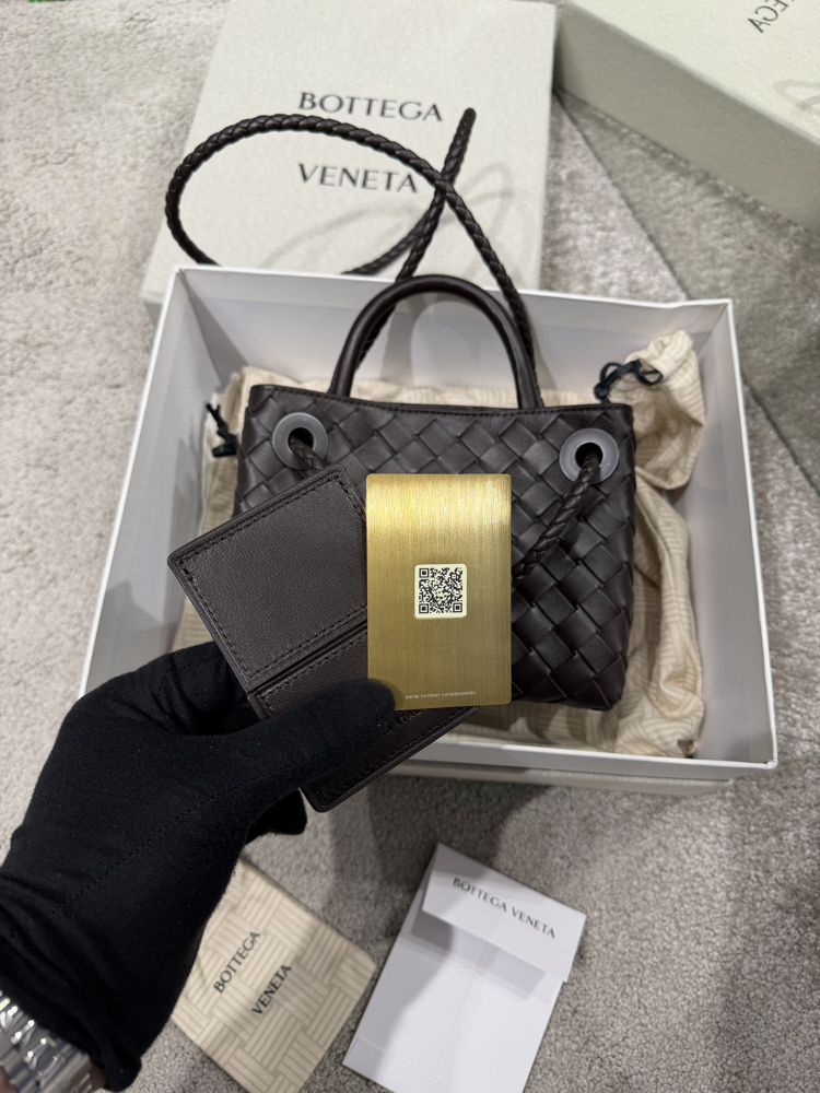 Bottega veneta mini andiamo acı kahve