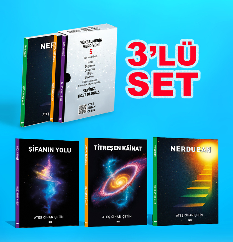 ATEŞ CİHAN ÇETİN KİTAPLARI 3'LÜ SET