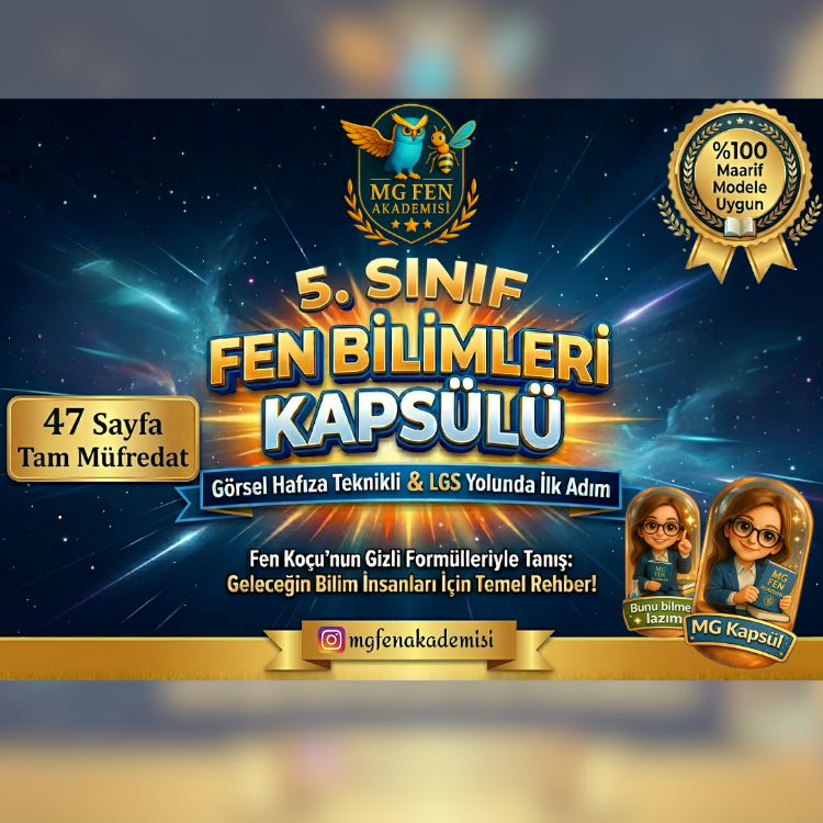 MG Fen Akademisi: 5. Sınıf Fen Kapsülü (LGS Yolunda İlk Adım)