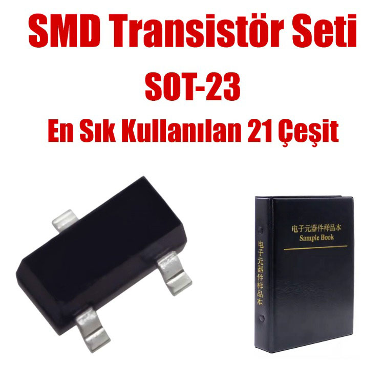 SOT-23 SMD Transistör Seti Kitabı 525 Parça