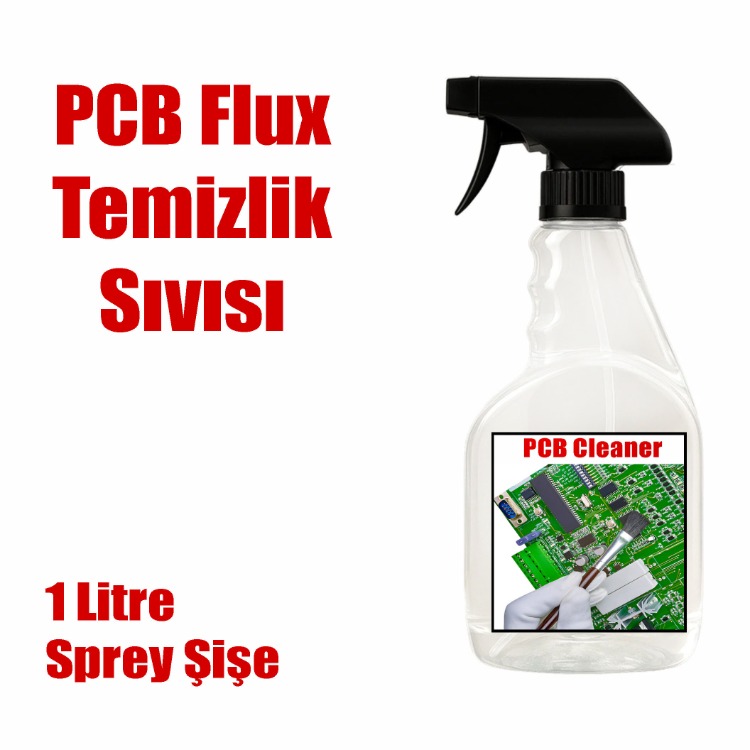 PCB Flux Temizleme Sıvısı 1000ml IPA Sprey Şişe
