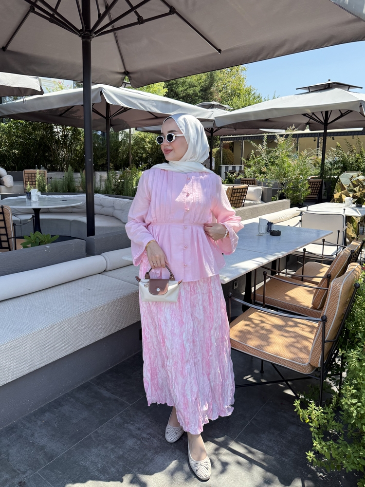 Etnik Desen Etek Pembe