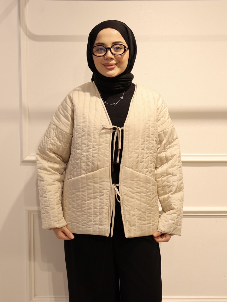 Kapitone Bağlamalı Mont