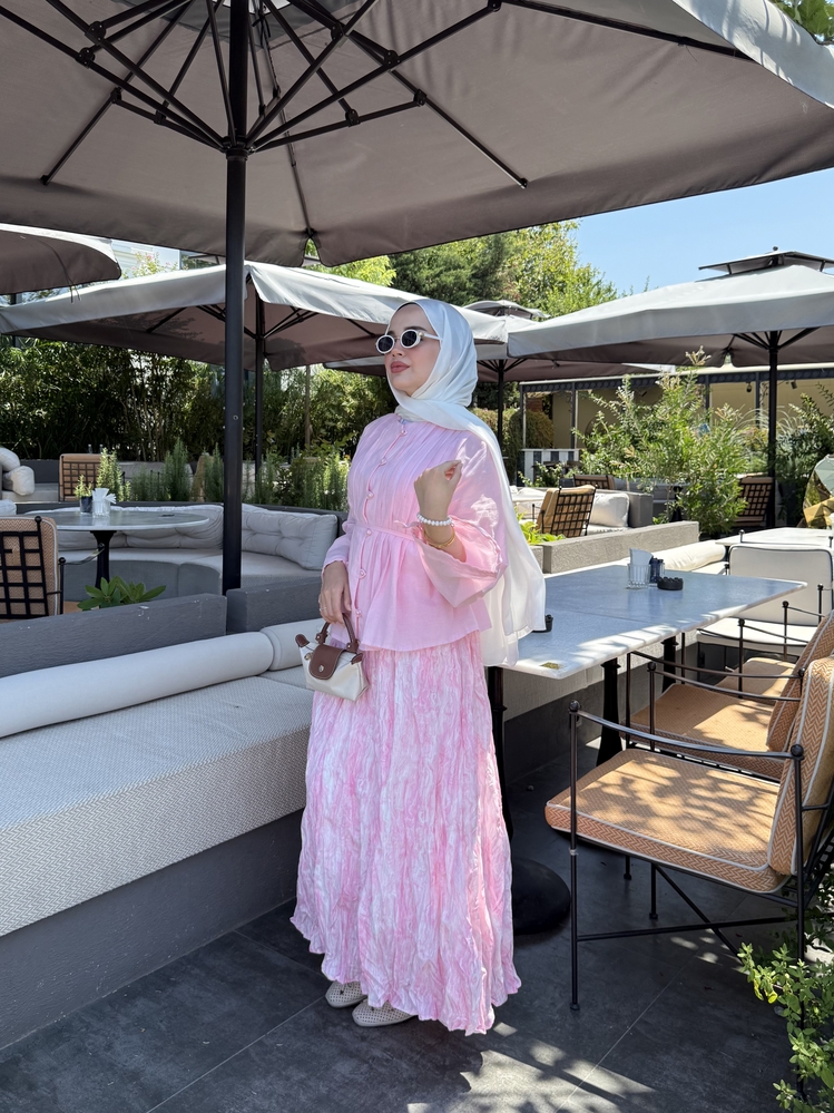 Etnik Desen Etek Pembe