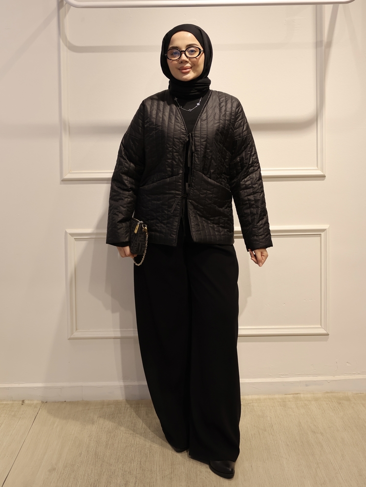 Kapitone Bağlamalı Mont