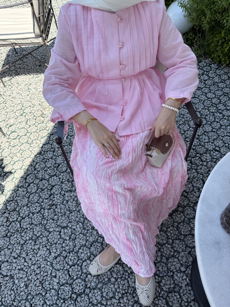 Etnik Desen Etek Pembe