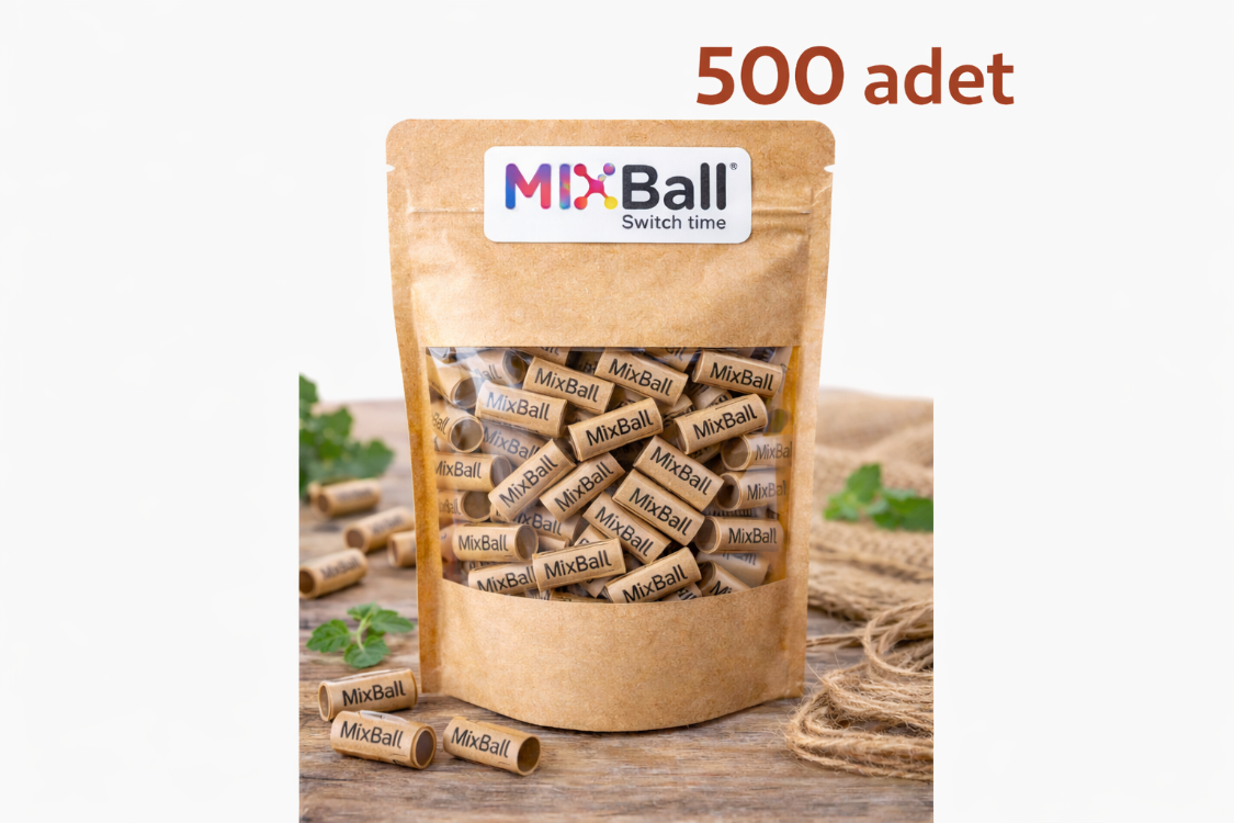 500 adet 8mm×20mm Organik Kağıt Filtre