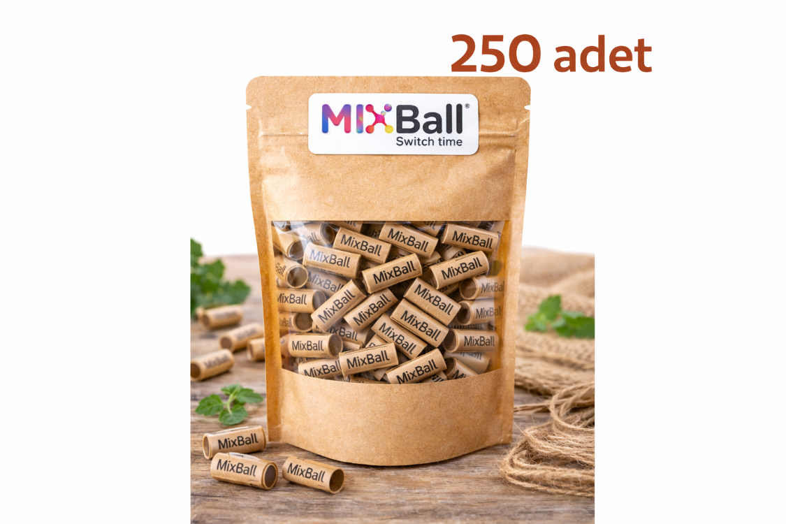 250 Adet Organik Kağıt Filtre 8×20 mm