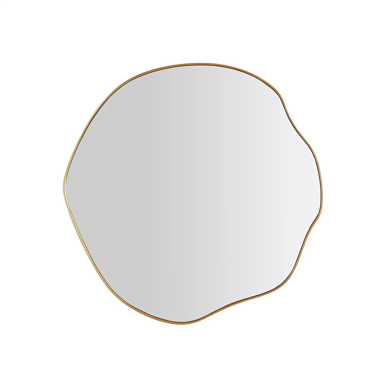 60x60 Gold Çerçeveli Asimetrik Ayna