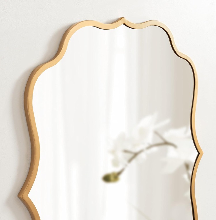 60x80 Gold Çerçeveli Asimetrik Ayna